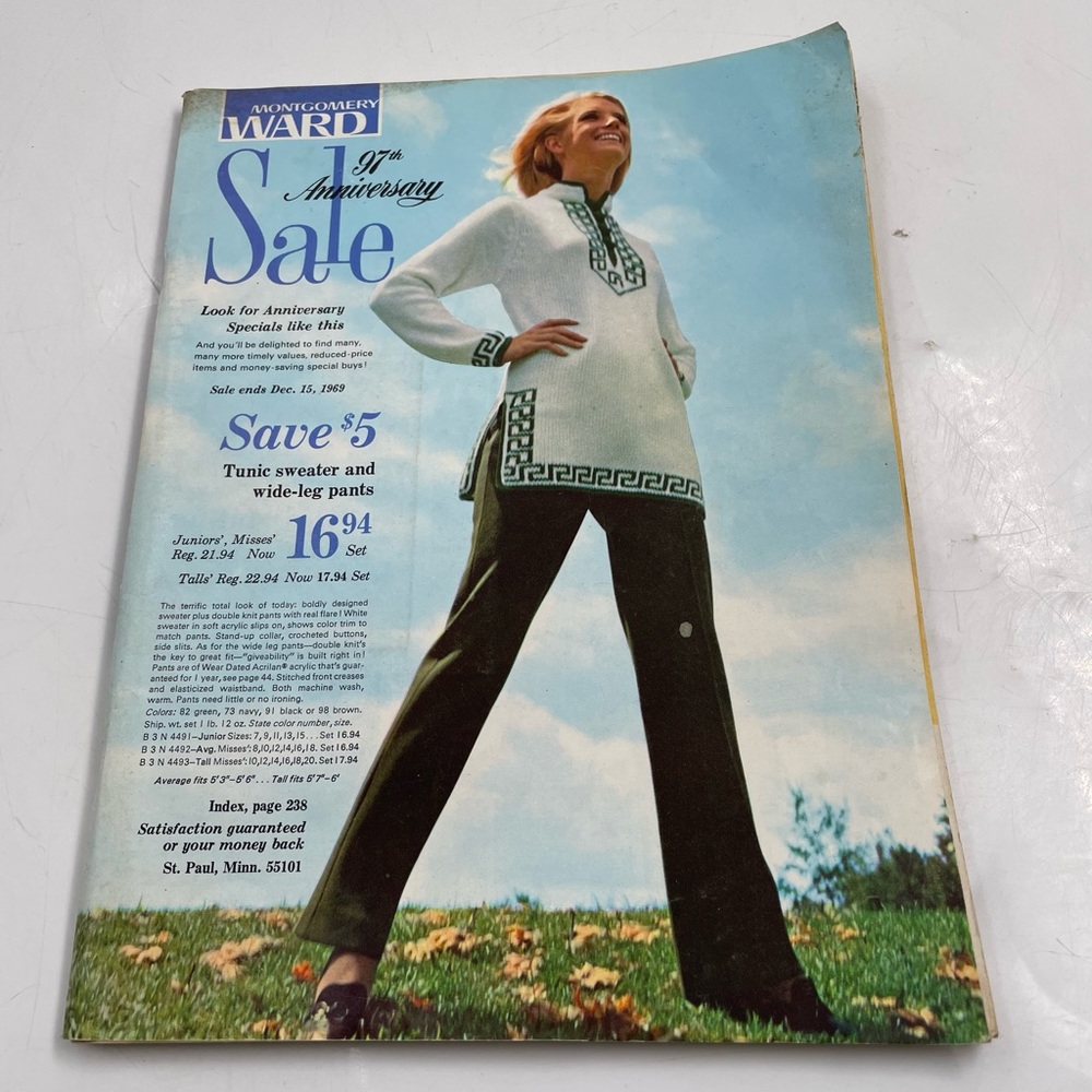 VINTAGE 1969 MONTGOMERY WARD dec 15 1969  CATALOG